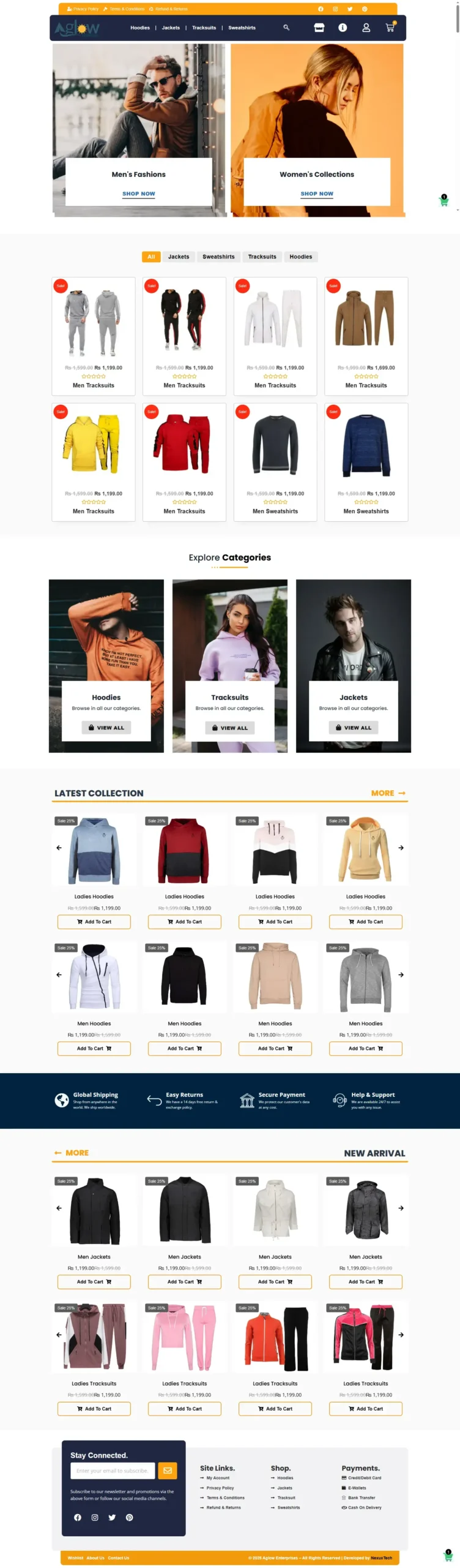 Aglow Enterprises - An E-Commerce Store